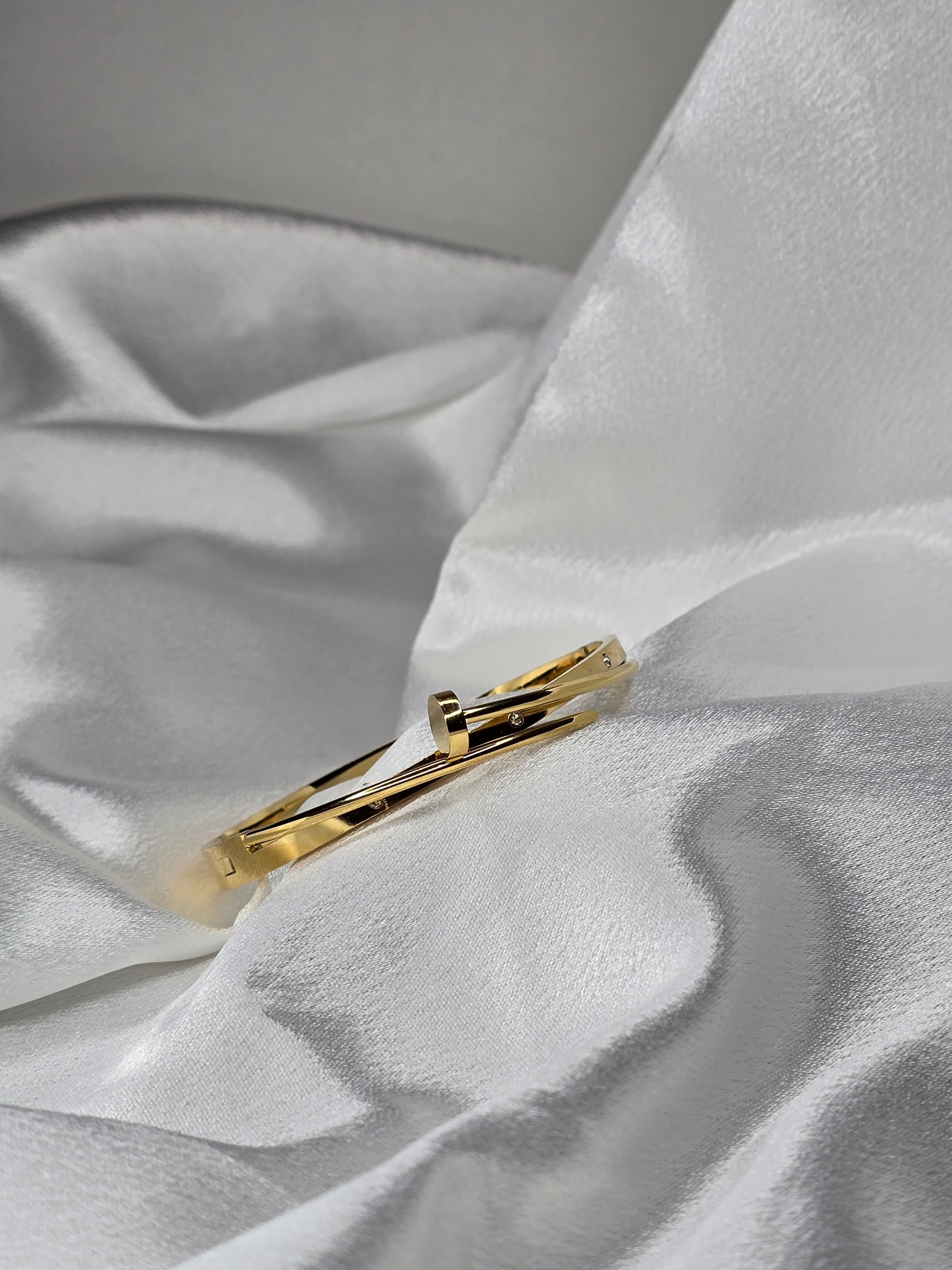 Bracelet jonc doré